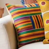 Illustration : Housses de coussin ethniques géométriques, lot de 4