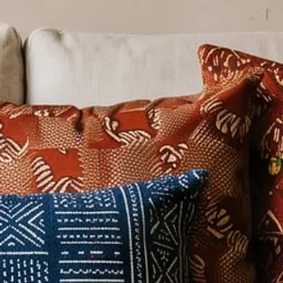 Illustration : Housses de coussin à motifs kuba, lot de 4 (45 × 45 cm)