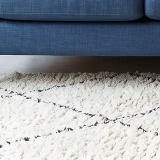 Illustration : Tapis berbère à losanges, crème, 160 × 230 cm